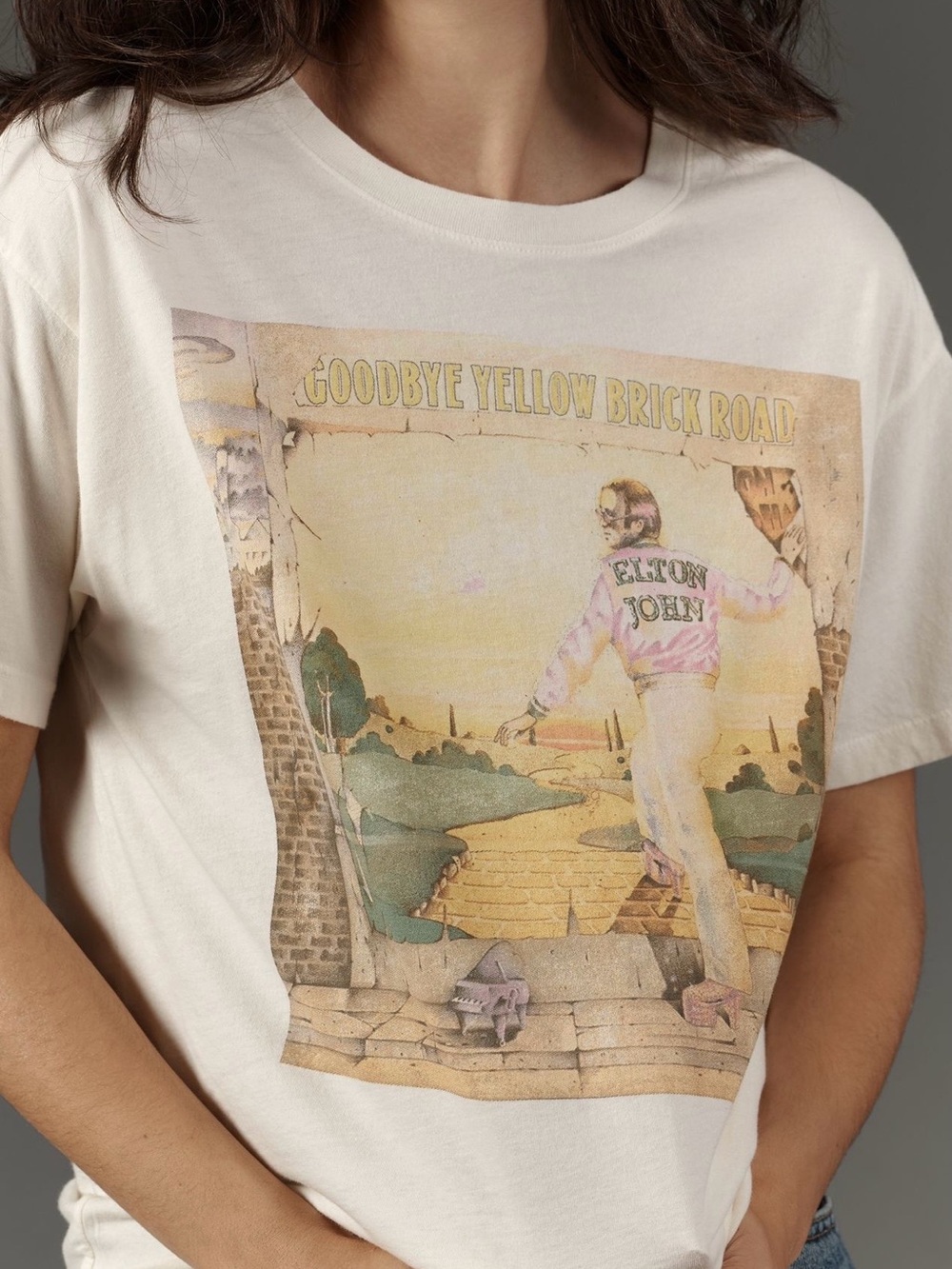 Anthropologie LetLuv Elton John Tee ~ L